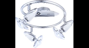 Spotserie Globo Lord - Metaal/Chroom - Wit - 3 lichts