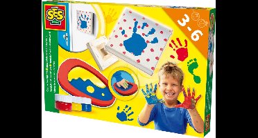 SES Handafdruk op canvas