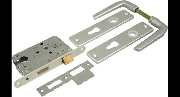 Starx Cilinderslot Met Beslag Profielcilinder55 - Wit/Alumium