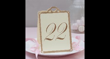 Tafelnummers Ivoor goud 13-24