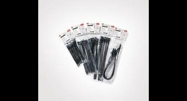 HellermannTyton 115-11270 SOFTFIX-M-TPU-BK-Y Kabelbinder 260 mm Zwart Hersluitbaar, Zeer flexibel 8 stuks