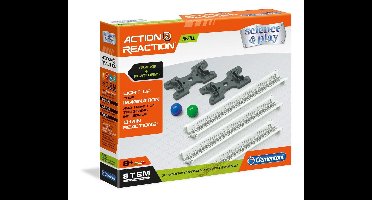 Clementoni - Actie & Reactie - Circuit + Platformen, uitbreidingsset - constructiespeelgoed, knikkerbaan, bouwset voor kinderen
