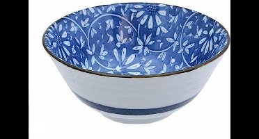 The Oriental Shop Bekers Tayo Schaal blauw/Wit 15x6.8cm