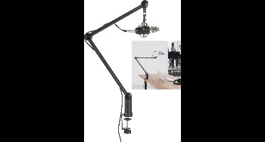 Professionele microfoon arm standaard verstelbaar voor vloggen podcasting broadcasting gaming