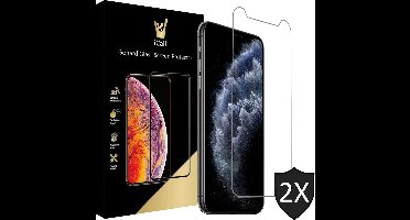Screenprotector geschikt voor iPhone 11 Pro Max / XS Max - Gehard Glas Beschermglas Tempered Glass Screen Protector - 2 Stuks