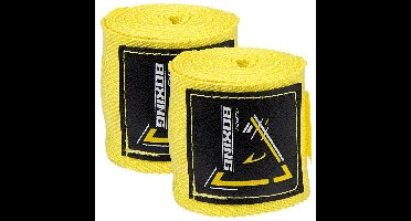 Avento Boks Handbandages - set van 2 - 250x5 mm - Geel