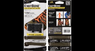 Nite Ize - Knotbone - Stretch lacelock system - Zwart