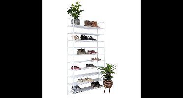 Deluxe Schoenenrek voor 50 paar - Wit