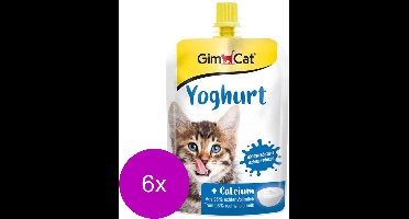 Gimcat Yoghurt Voor Katten - Kattensnack - 6 x Melk 150 g