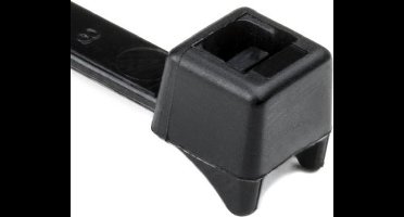 HellermannTyton 112-56019 CTT60R-PA66-BK Kabelbinder 205 mm 4.70 mm Zwart Hittegestabiliseerd 100 stuk(s)