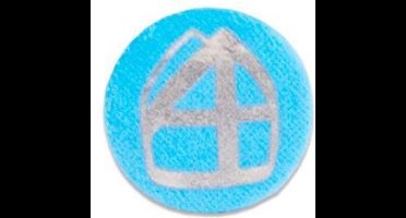 Witbaard Button met mijter - Pieten button zoals in het Sinterklaasjournaal