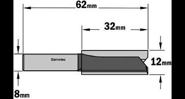 CMT - Rechte bovenfrees (contractor) , HW - Frees - Snijgereedschappen - Profielfrees - 1 Stuk(s)