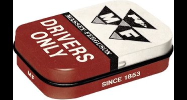 Pepermunt Blik Massey Ferguson - Drivers Only mint box 4 x 6 cm