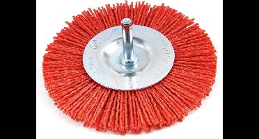 HBM 100 mm Nylon Borstel, Schuurborstel met 6 mm. Opname