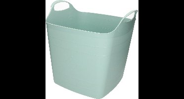 Flexibele kuip - 25L - kunststof - mint groen - emmer - wasmand