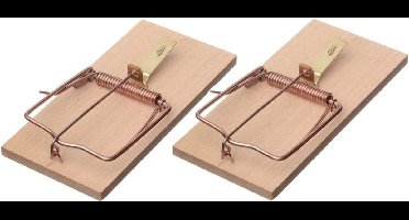 Nature Rattenval - 2x stuks - 17 cm - rattenklemmen - ongediertebestrijding