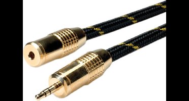 ROLINE GOLD 3,5mm audio verlengkabel Male/Female, 2,5 m