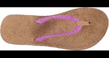 Reef Gypsy Macrame Dames Slippers Bruin Paars Maat 35