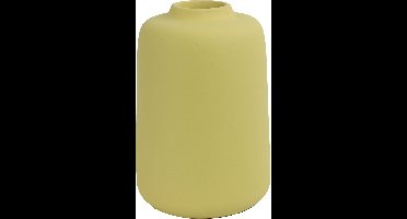 Countryfield bloemenvaas - geel terracotta - 15 x 21 cm - smalle opening