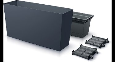 Prosperplast URBI CASE MIDDLE - Bloempot - Antraciet