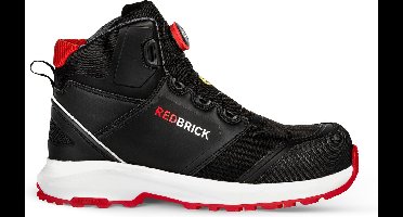 Redbrick Pulse Speed Lace Hoog S3 ESD 32326 - Zwart/Rood - 43