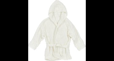 Meyco Baby Uni badjas - pre-washed hydrofiel - offwhite - 98/104