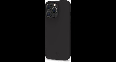 Celly Planet Siliconen hoesje - Geschikt voor Apple iPhone 14 Pro - Recycled TPU Back Cover - Zwart
