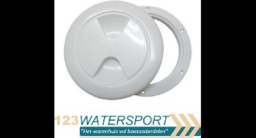 BREG Ronde witte inspectiedeksels boot - 165 mm - Wit