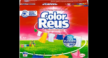 Witte Reus Wasmiddel Color Reus Poeder 17 Wasbeurten 850 gr