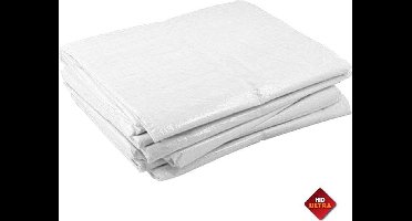 Wit afdekzeil bache bouwzeil 4x8m 250gr/m²