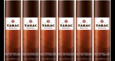 Tabac® Original | Deo Anti Transpirant Spray | 6 x 200 ml Voordeelverpakking