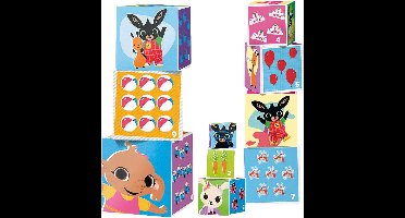 Bing stapelblokken 10 stuks - stapeltoren, educatief peuter kleuter speelgoed - stapelbaar en nestbaar - Bambolino Toys