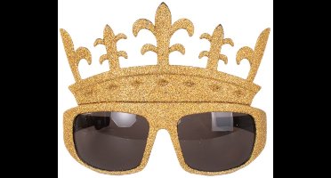 Bril - Met kroontje - Goud