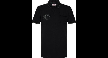 Petrol Industries - Heren Klassieke polo - Zwart - Maat S