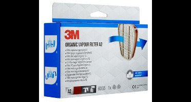 3M Gasfilter A2 type 6055, 2 stuks