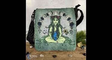 Moeder Aarde | Gaia Schoudertas Groot - Mother Earth Goddess - Nature Art Tas - Fantasy Schoudertas - Pagan Heks Witch Schoudertas - Godin Aarde Tas - Magische Natuurmagie Tas