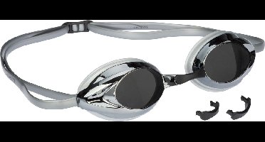 Avento - Zwembril Racing Volwassenen - Zilver - Anti-condens & UV-bescherming