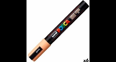 Posca - Verfstift posca pc5m m zalmroze | 6 stuks
