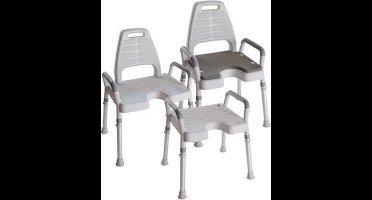 Douchestoel met armsteunen - Premium : Taboeret, breedte 41 cm