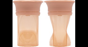 Difrax 360Graden Beker - 250 ml - 2 Stuks - Oranje