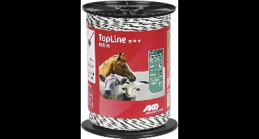 AKO TopLine schrikdraad wit/zwart 6x0.25 TriCOND, 400m