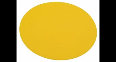 Ronde antislipmat - 14 cm : geel