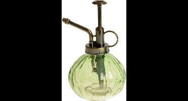 Decoris Plantenspuit/vernevelaar van glas - 200 ml - lichtgroen - 9 x 10 x 15 cm
