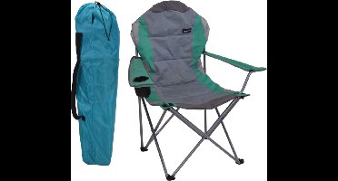 Redcliffs Vouwstoel - Deluxe met Bekerhouder - Groen/Grijs