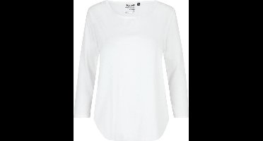 Neutral - Driekwart Mouwen T-shirt Dames - Wit - 100% Duurzaam - L