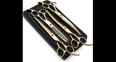 Hondenschaar / scissors for dogs and cats, dog grooming scissors, pet comb \ hondenverzorgingsschaar, set 4