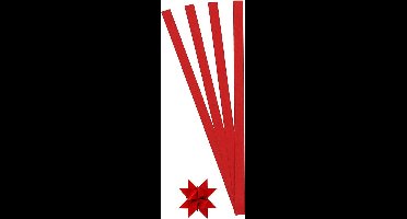 Vlechtstroken, L: 45 cm, d 4,5 cm, B: 10 mm, rood, 100 stroken/ 1 doos