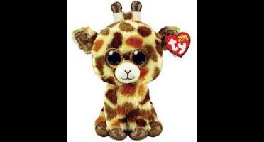 Ty Beanie Boo's Stilts Giraffe - Zacht pluche knuffel van 15 cm