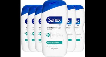 Sanex Dermo Moisturising Hydraterende Douchegel 6x 500 ml