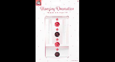 Hanging decoration rose/black - 60